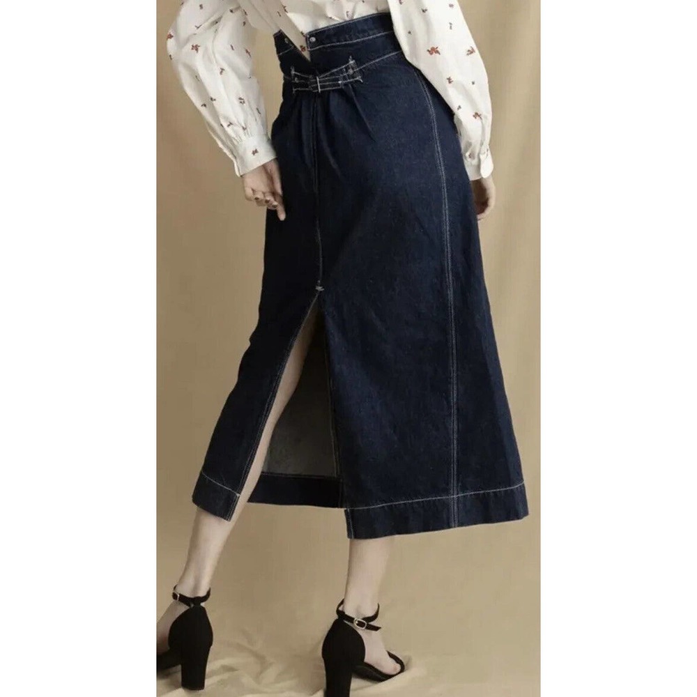Levi's Dark Blue Midi Skirt - Picture 3 of 10